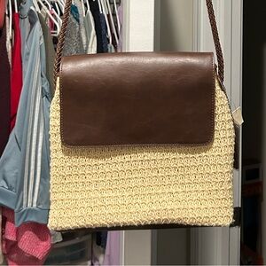 Relic Woven Brown Leather Purse NWT